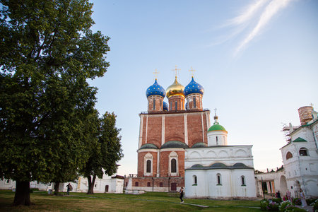 Russia, Ryazan: architecture, buildings, streets, silhouette, landscape