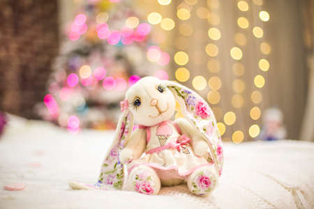 small knitted baby toys for sale at outdoor handmade market