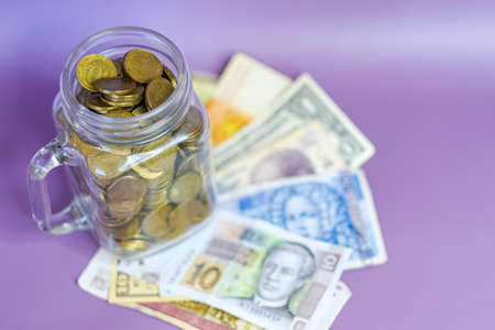 Financial crisis, banking concept. saving and investmentのeditorial素材