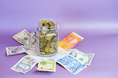 Financial crisis, banking concept. saving and investmentのeditorial素材