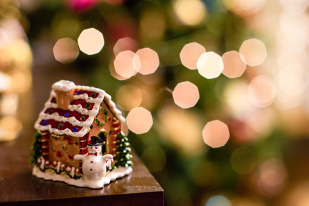 Christmas tree decoration toy in the formの写真素材