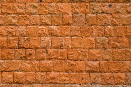 Wall of red stone, texture, backgroundの写真素材