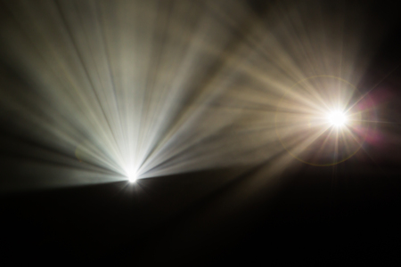 Rays theatrical spotlights on the stage during the performance. Lighting equipment. The lighting designer. Theater artsの写真素材