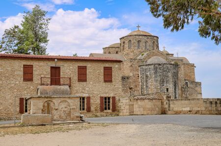 Turkish Cyprus - May 6, 2019: Saint Barnabas church and Monastery built in 477 A.D. The building got...