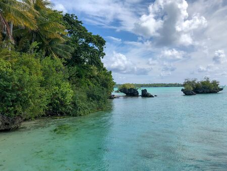 beautiful tropical seascape in derawan archipelago, island of borneo
