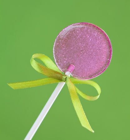 Homemade lavender lollipop, selective focus の写真素材
