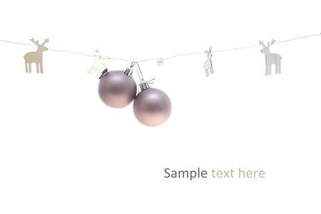 Christmas decor ballsの写真素材