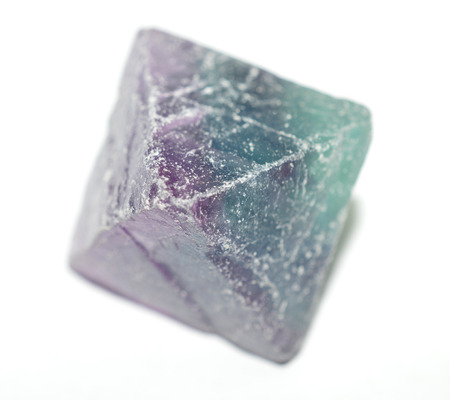 Fluorite rough gemstone crystalの写真素材
