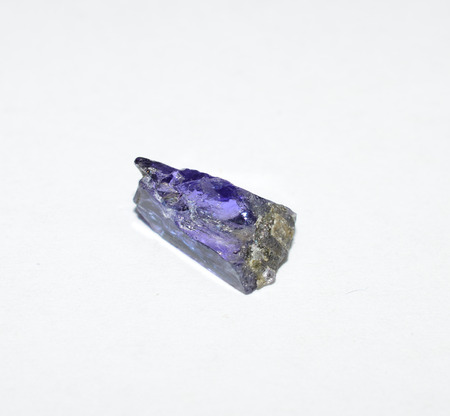 Tanzanite rough gemstone crystalの写真素材
