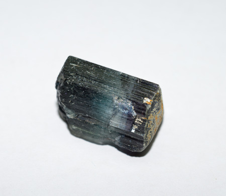 Blue Tourmaline rough gemstoneの写真素材