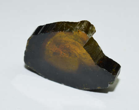 Tourmaline gemstone disc polished