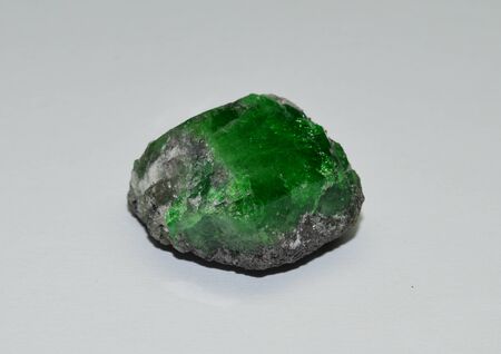 Tsavorite garnet crystalの写真素材