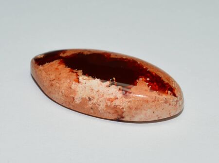 Fire opal gemstone cabochon cutの写真素材