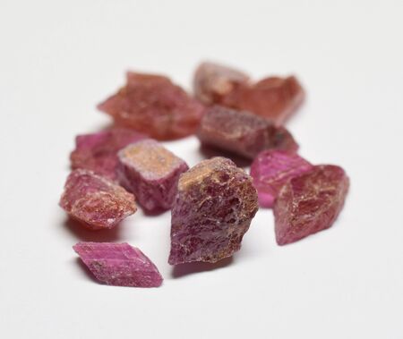 Ruby gemstones rawの写真素材