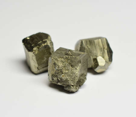 pyrite gemstones crystals raw