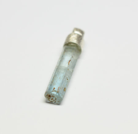 Aquamarine gemstone pendantの写真素材