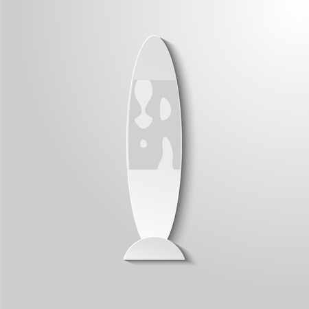 Cutout paper background. lamp sign iconのイラスト素材