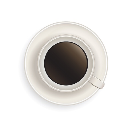 Realistic illustration of coffee cupのイラスト素材