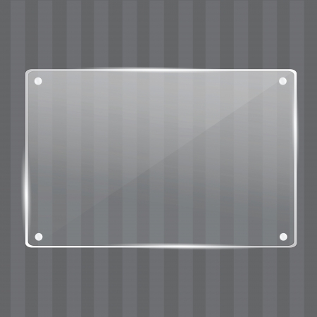 Elegant realistic glass frameのイラスト素材