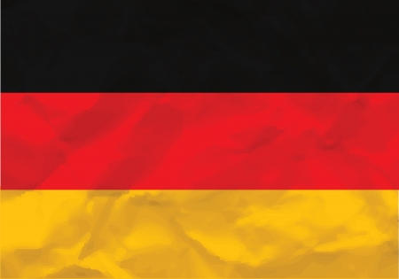 Crumpled flag of Germanyのイラスト素材