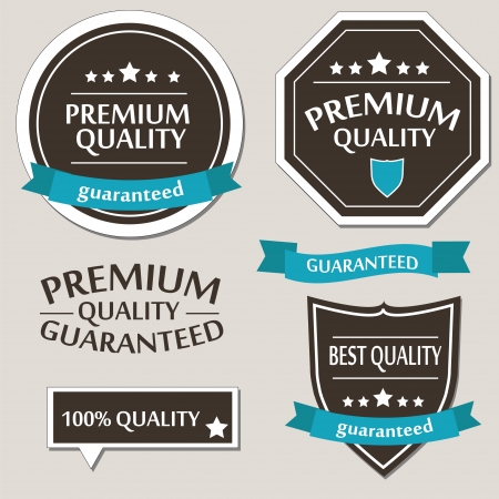 Retro Design Premium Vintage Labelsのイラスト素材