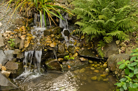 mini waterfallsの写真素材