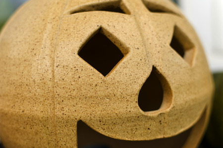 halloween pumpkin ceramicの写真素材