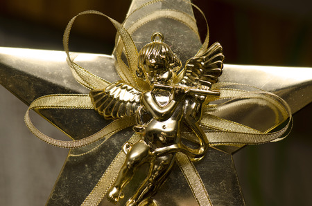 Christmas angel ornament?の写真素材