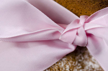 pink bowsの写真素材