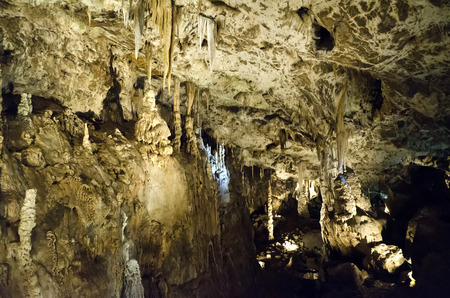 caves with stalactites and Stalagmites