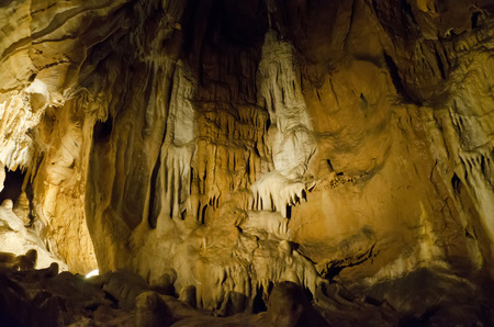 Stalactite in the caveの写真素材