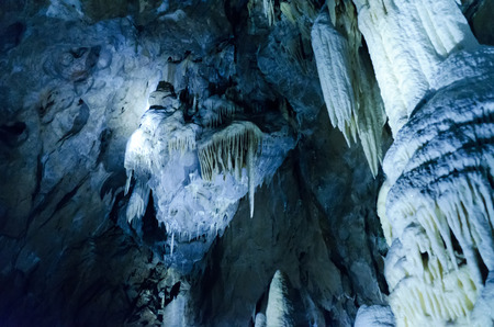 Stalagmite in the caveの写真素材