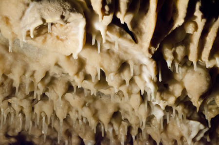 Stalactite in the caveの写真素材