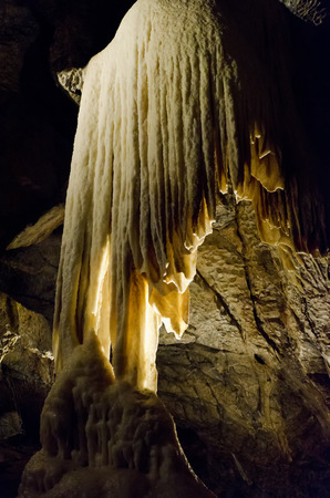 Stalagmite in the cave