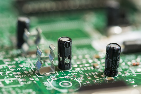 capacitor on a printed circuit board