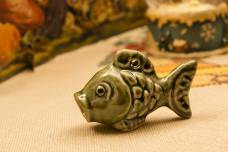 Ceramic fish.の写真素材