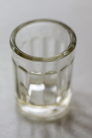 Empty glass of alcohol.の写真素材