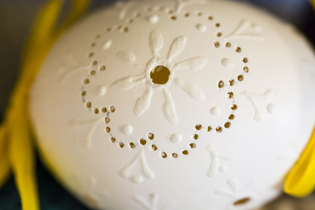 Easter eggs perforated pattern.の写真素材