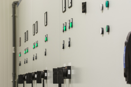Switchboards with control elements in the substation.の写真素材
