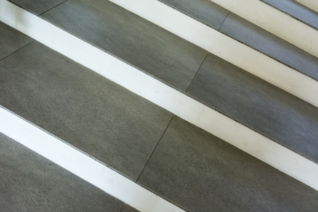 Tileless asymmetrical stairs.の写真素材