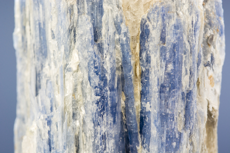 Crystal of bluish cyanide mineral.の写真素材