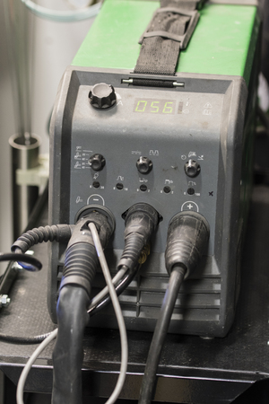 Welding machine in detail on.の写真素材