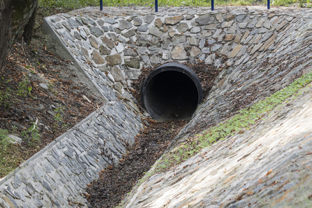 Through the pipe.の写真素材