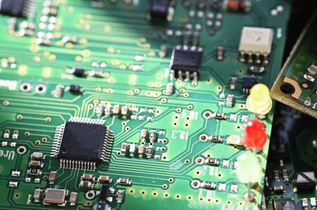 Printed circuit processor in detail.