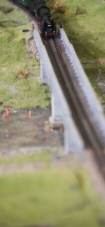 Small model of train locomotive.の写真素材