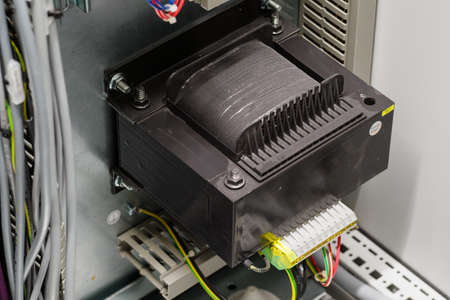 Large transformer in the switchboard.