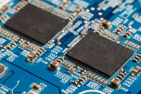 Processor on the PC motherboard.の写真素材