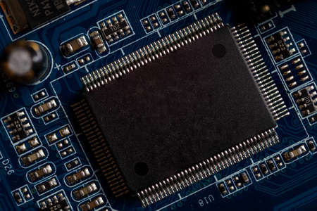 Processor on the PC motherboard.の写真素材