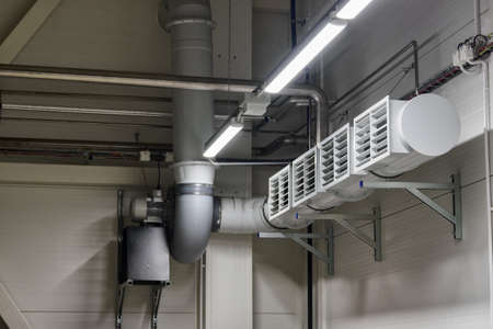 Ventilation intake grilles under lighting.の写真素材