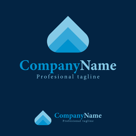 Vector arrow abstract design template logo, iconic, symbols. Its design simple combination triple arrow. You can make brand identity your company. Logo abstract, symbol, brand, business, finance.のイラスト素材